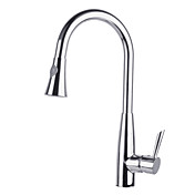 Moderne Solid Brass-Pull-Out Küchenarmatur-Chrom-Finish