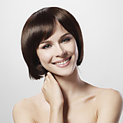 mono superiore al 30% umano capelli marroni parrucca capelli bob