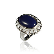 Unique Alloy Oval Imitation Gem Stone Ring(More Colors)