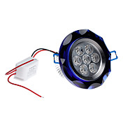 7x1W 560-600LM 3000-3500K Warm White Light Blue Crystal LED Ceiling Bulb (85-265V)