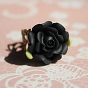 Black Rose From Hell Alloy Gothic Lolita Ring