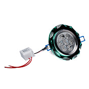 7x1W 560-600LM 6000-6500K Natural White Light Green Crystal LED Ceiling Bulb (85-265V)