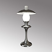 3W Brushed Metal LED Table Lamp Chrome Finished