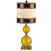 40W E27 Lámpara de estilo de tabla europea minimalista con pantalla de cuero