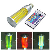 e27 3w 180-200lm 16-colores RGB LED de luz Bombilla de vela (110-240v)