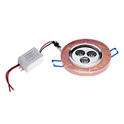 3x1W 240-260LM 3000-3500K Warm White Light Pink Pattern Crystal LED Ceiling Bulb (85-265V)