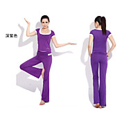 Yoga Casual Sportswear Suits 2 Sätze (Rope Kurzarm Yoga T-Shirt + Yoga Pants)