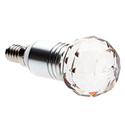 E14 3W 270-300LM 3000-3500K Warm White Light Crystal LED Ball Bulb (85-265V)