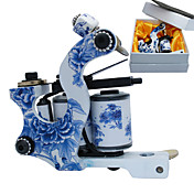 Blue and White Porcelain Coil Tatoo Machine Gun for Lining and Shading