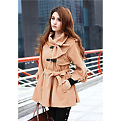 Women's Lapel Collar Tweed Coat