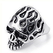 schedel titanium ring voor mannen en vrouwen
