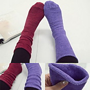 lã senhora meados meias panturrilha (comprimento = 38cm, comprimento do tubo = 24cm)
