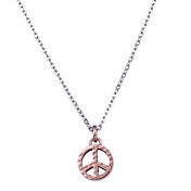 Titanium With Peace Unisex Necklaces (More Colors)