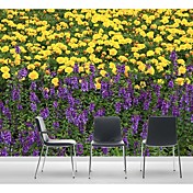 Yellow Floral Natur Mural