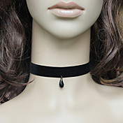 Håndlavet Black Velvet Classic Lolita Halskæde med vedhæng