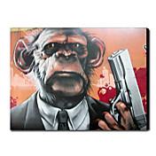 Dipinti a mano pittura a olio Scimmia Animal Man 1211-AN0026