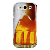 Carcasa Dura de Aspecto de Cerveza Espumosa para el Samsung Galaxy S3 I9300