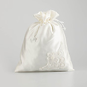 bolso de raso de novia con bordado de la boda (más colores)