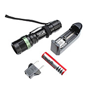 ultrafire sa-9 Zoom 3-Modus Cree XR-E Q5 LED Taschenlampen-Set (200lm, 1x18650)