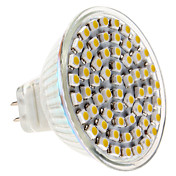 MR16 3W 60x3528 SMD 350-380LM 3000-3500K Warm White Light LED Spot Bulb (220V)