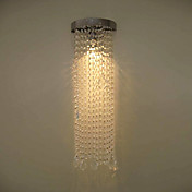50W MR16 cromado luz de la pared con cadenas de cristal