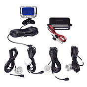 Parking System with 4 Radar+Control Box+LCD Display,Silver