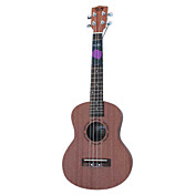 - Frutos de cáscara (U-100T) Contrachapado Ukulele Tenor Sapelle con bolsa
