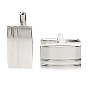 Simplesmente prata quadrado Cufflinks Amboss