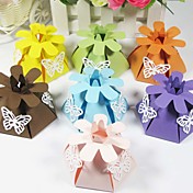 Floral Theme Favor Box - Set of 12 (More Colors)