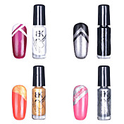 14PCS BK Multi-Color Nail Art Top Coat Decorative Polish(5ml)