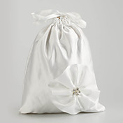 satinado elegante bolsa con cristal de boda nupcial (más colores)