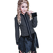 Pretty Shivering Pattern Fur Hemline Casual Lolita Dress