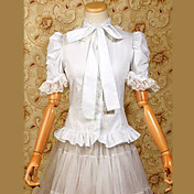 Harlf-sleeve White Cotton Short Classic Lolita Blouse