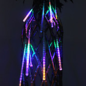 30cm Festival Decoration Colorful LED Meteor Rain Lights for Christmas Party (8-Pack, 110-220V)
