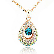 Women's Crystal Peacock Choker