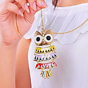 collar babero vendimia búho de las mujeres