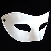 Twinkling  Flattop White PVC Party Half-face Mask
