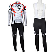 Kooplus Lattice serien menn Fleece lange armer Suits med BIB Tights