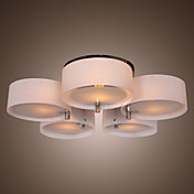 Lámpara Chandelier Acrílica Cromada con 5 Bombillas - EDMOND