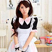 Cute Girl Black Polyester Maid Suit (2 stk)