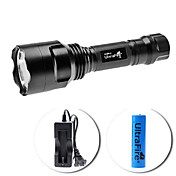 UltraFire C8 5-Mode Cree XM-L T6 LED Taschenlampe Set (900LM, 1x18650)