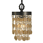 60W Vintage Pendent Light in Shell Shade