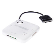 3-HUB USB et lecteur de carte à 30 broches Adaptateur femelle avec câble USB pour Samsung Galaxy Tab 10.1 et 8.9