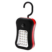 24 +3 LED Carry-on White Light Camping Lampe mit hängenden Haken und Magnet (3xAAA)