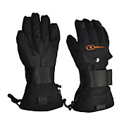 Rruesch-Waterproof Snowproof Skiën Handschoenen met Hipora Inserts (zwart, bruin)