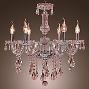 OUTREAU - Kroonluchter van Kristal met 6 Lampen