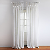(Zwei Platten) white classic floral geprägte Gardinen