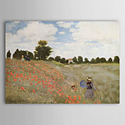 pintados à mão pintura a óleo por claude monet com moldura esticada
