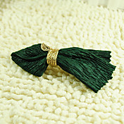 Handmade Dark and Green and Golden Satin 12cm Bow Classic Lolita Headdress