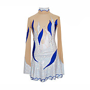 Girl's Petal Style Figure Skating Dress (Silver)